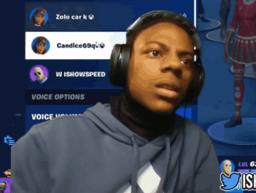 A Person Wearing Headphones With The Name Zolo Cark On The Top GIF