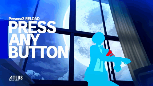 A Persona 3 Reload Press Any Button Screen GIF