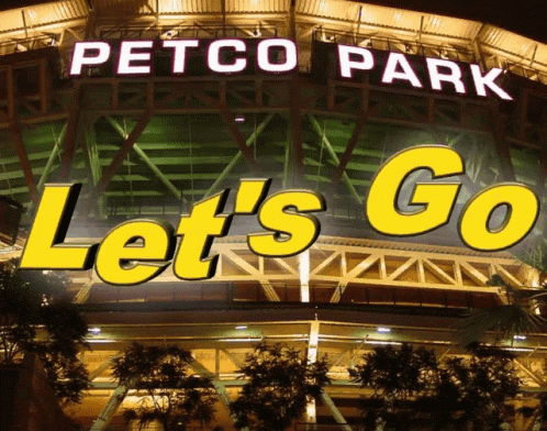 A Petco Park Sign Says Let 'S Go GIF