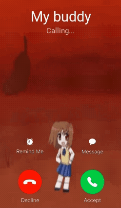 A Phone Screen Says My Buddy Calling GIF