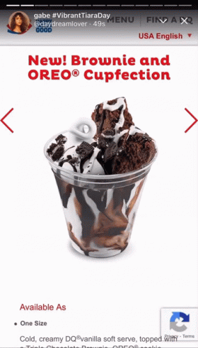 A Phone Screen Shows A Brownie And Oreo Cup GIF