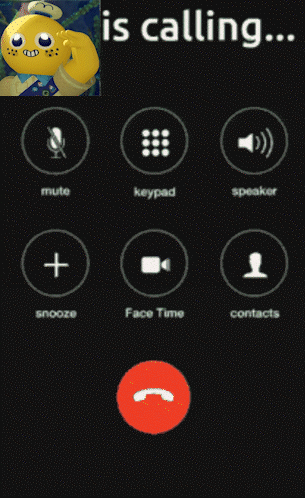 A Phone Screen That Says ' Is Calling ' On The Top GIF