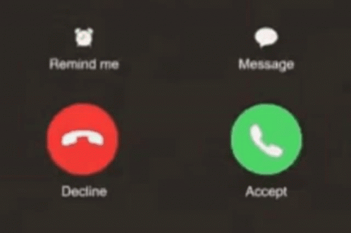 A Phone Screen With A Red Button That Says Remind Me On It GIF