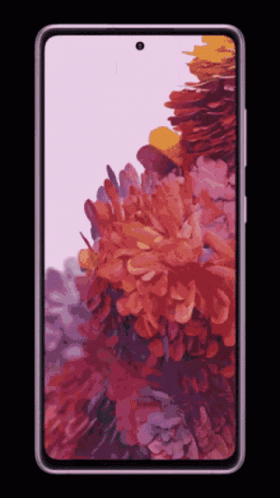 A Phone With A Picture Of Flowers On It GIF