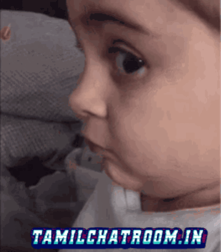 A Picture Of A Baby With The Words Tamilchatroom.in On The Bottom GIF