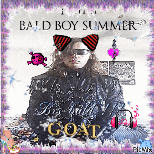 Bald Boy Summer Text GIF