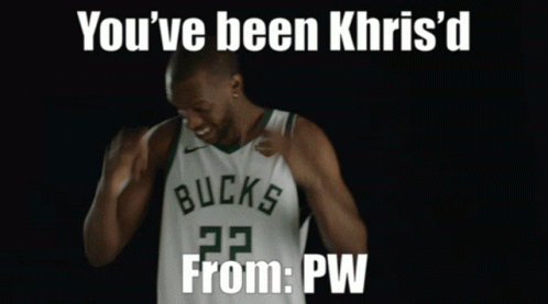 A Picture Of A Basketball Player With The Words You 'Ve Been Khis 'D From Pw Below Him GIF