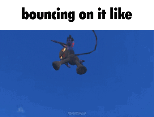 A Picture Of A Black Cat With The Words Bouncing On It Like Above It GIF