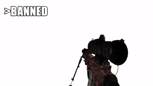 A Picture Of A Black Object With The Words Banned Above It GIF