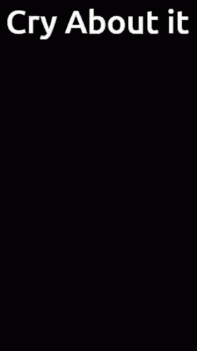 A Picture Of A Blue And White Furry Animal With The Caption Cry About It GIF