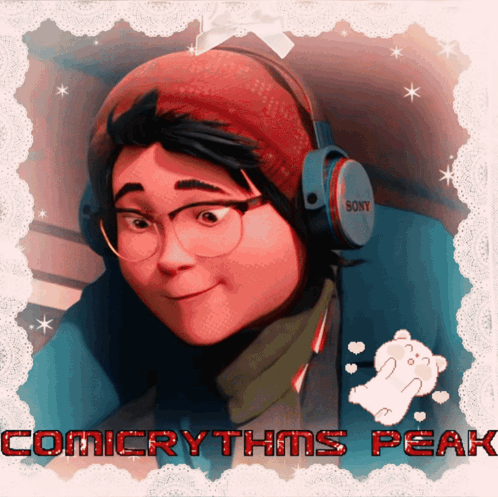 Boy Wearing Headphones Comicrythms Peak GIF