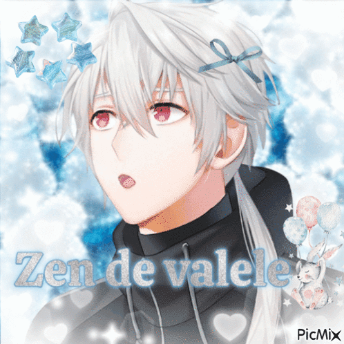 A Picture Of A Boy With The Name Zen De Valele GIF