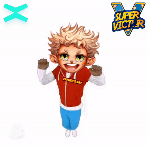 A Picture Of A Boy With The Words Father 'S Day GIF