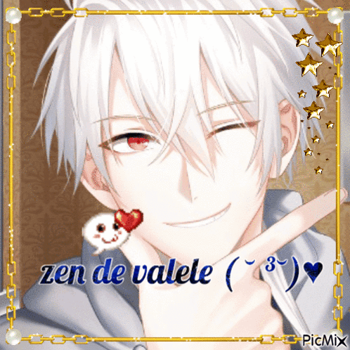A Picture Of A Boy With The Words Zen De Valele GIF