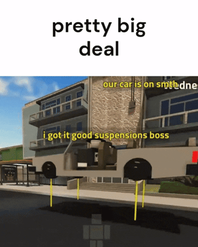 A Picture Of A Building With The Words Pretty Big Deal On It GIF