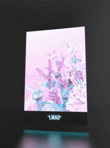 A Picture Of A Bunch Of Rabbits With The Words " Lmao " On The Bottom GIF
