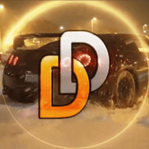 A Picture Of A Car With The Letter D In The Center GIF