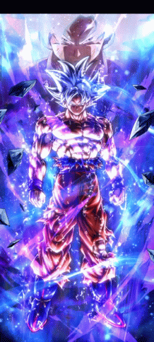 A Picture Of A Cartoon Character Called Goku From Dragon Ball Z GIF