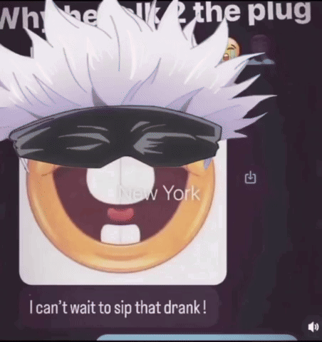 A Picture Of A Cartoon Character With A Caption That Says " I Can 'T Wait To Sip That Drank ! " GIF