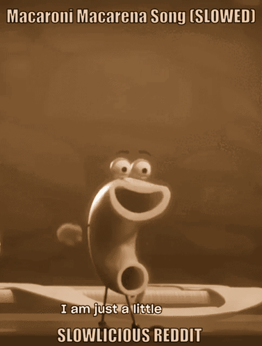 Cartoon Macaroni Macarena Song Slowed GIF
