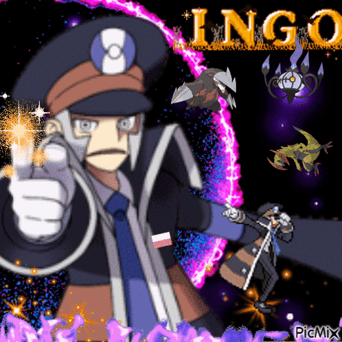 A Picture Of A Cartoon Character With The Name Ingo On The Bottom GIF