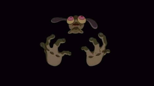 A Picture Of A Cartoon Character With The Word Favorites Underneath It GIF