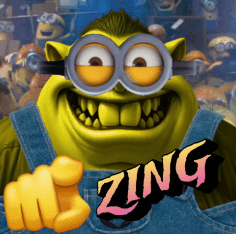Cartoon Character Saying Zing GIF