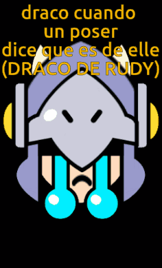 A Picture Of A Cartoon Character With The Words Draco Cuando Un Poser Dice Que Es De Elle GIF