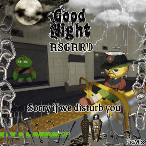 Cartoon Character Saying Good Night Asgard GIF