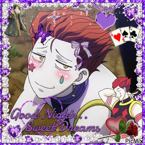 a picture of a cartoon character with the words good night sweet dreams on it
