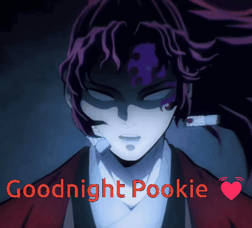 A Picture Of A Cartoon Character With The Words Goodnight Pookie Written On It GIF