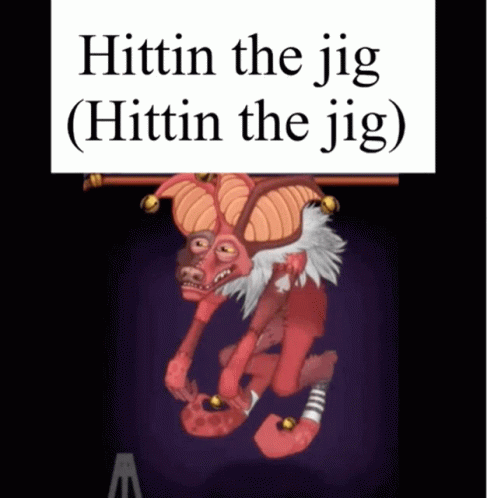 A Picture Of A Cartoon Character With The Words Hittin The Jig GIF