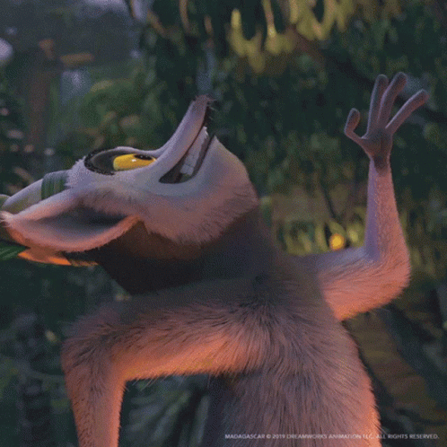 A Picture Of A Cartoon Character With The Words " I Like " Below It GIF
