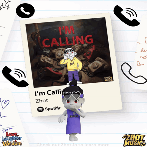 A Picture Of A Cartoon Character With The Words I 'M Calling Written On It GIF