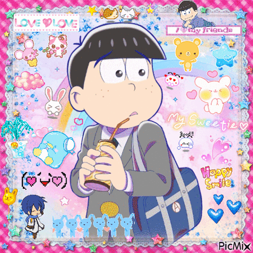 A Picture Of A Cartoon Character With The Words My Sweetie On The Bottom Left GIF