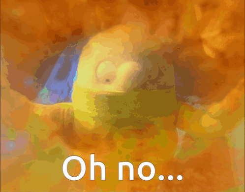 A Picture Of A Cartoon Character With The Words Oh No GIF