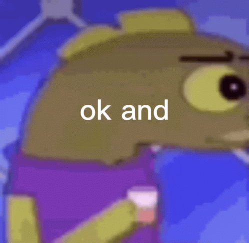 A Picture Of A Cartoon Character With The Words Ok And On The Bottom GIF