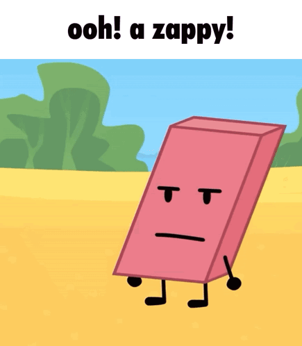 A Picture Of A Cartoon Character With The Words Ooh A Zappy GIF