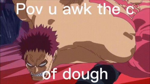 A Picture Of A Cartoon Character With The Words Pov U Awk The C Of Dough GIF