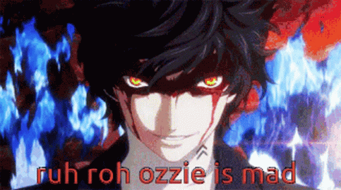 A Picture Of A Cartoon Character With The Words Ruh Roh Ozie Is Mad GIF