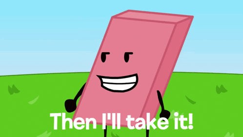 A Picture Of A Cartoon Character With The Words Then I 'Ll Take It GIF