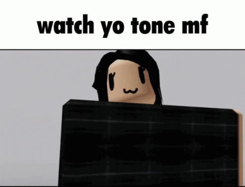 A Picture Of A Cartoon Character With The Words Watch Yo Tone Mf Above It GIF