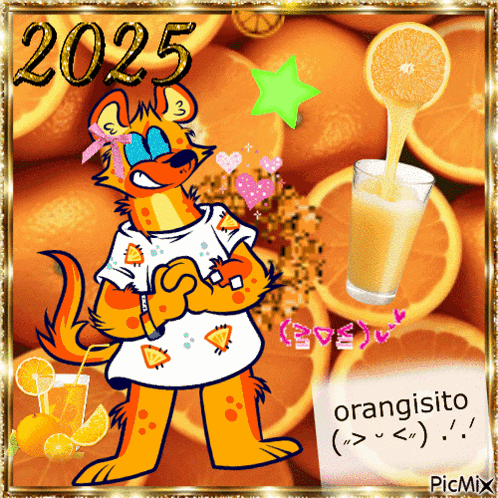 a picture of a cartoon character with the year 2025 written on it
