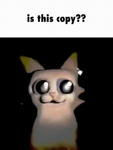 A Picture Of A Cat With Big Eyes And The Words Is This Copy Below It GIF