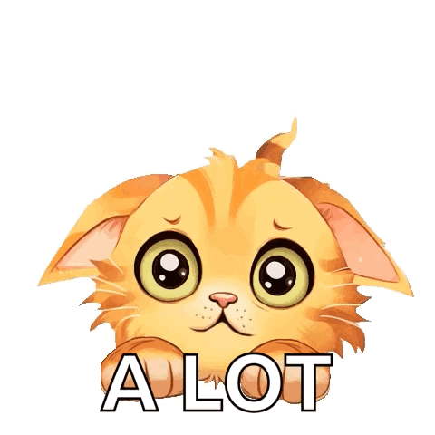 A Picture Of A Cat With The Words " I Miss You A Lot " Above It GIF