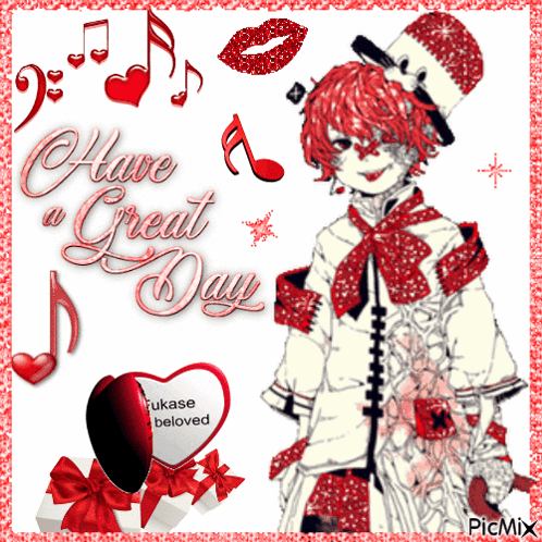 A Picture Of A Clown With The Words Have A Great Day On It GIF