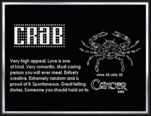 A Picture Of A Crab With The Words " Very High Appeal Love Is One Of Kind " On It GIF