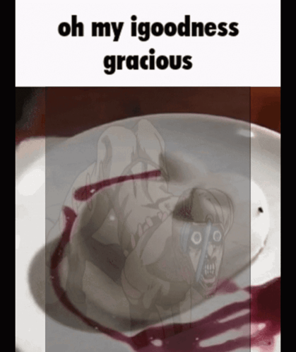 A Picture Of A Dessert With The Words Oh My Iggoodness Gracious Below It GIF