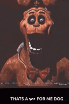 A Picture Of A Dog With The Words Thats A Yes For Me Dog GIF