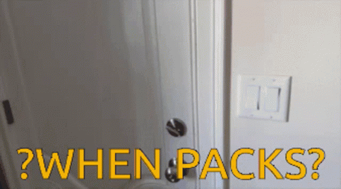 A Picture Of A Door With The Words " When Packs " On It GIF